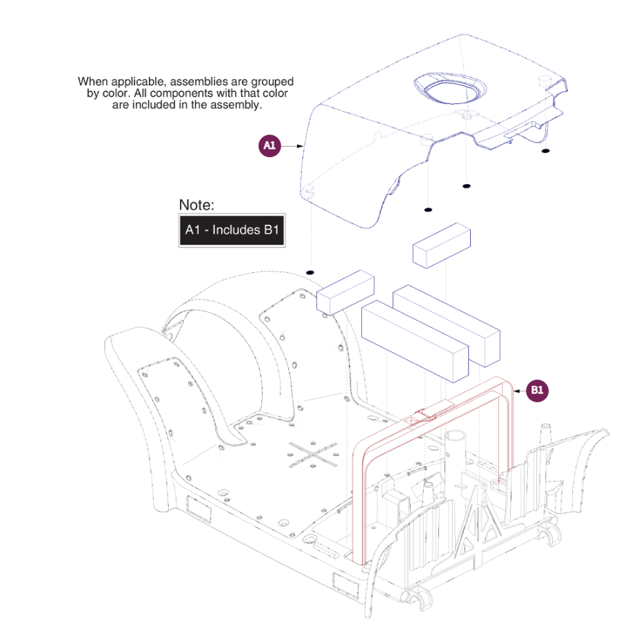 Battery Shroud Cover Assy