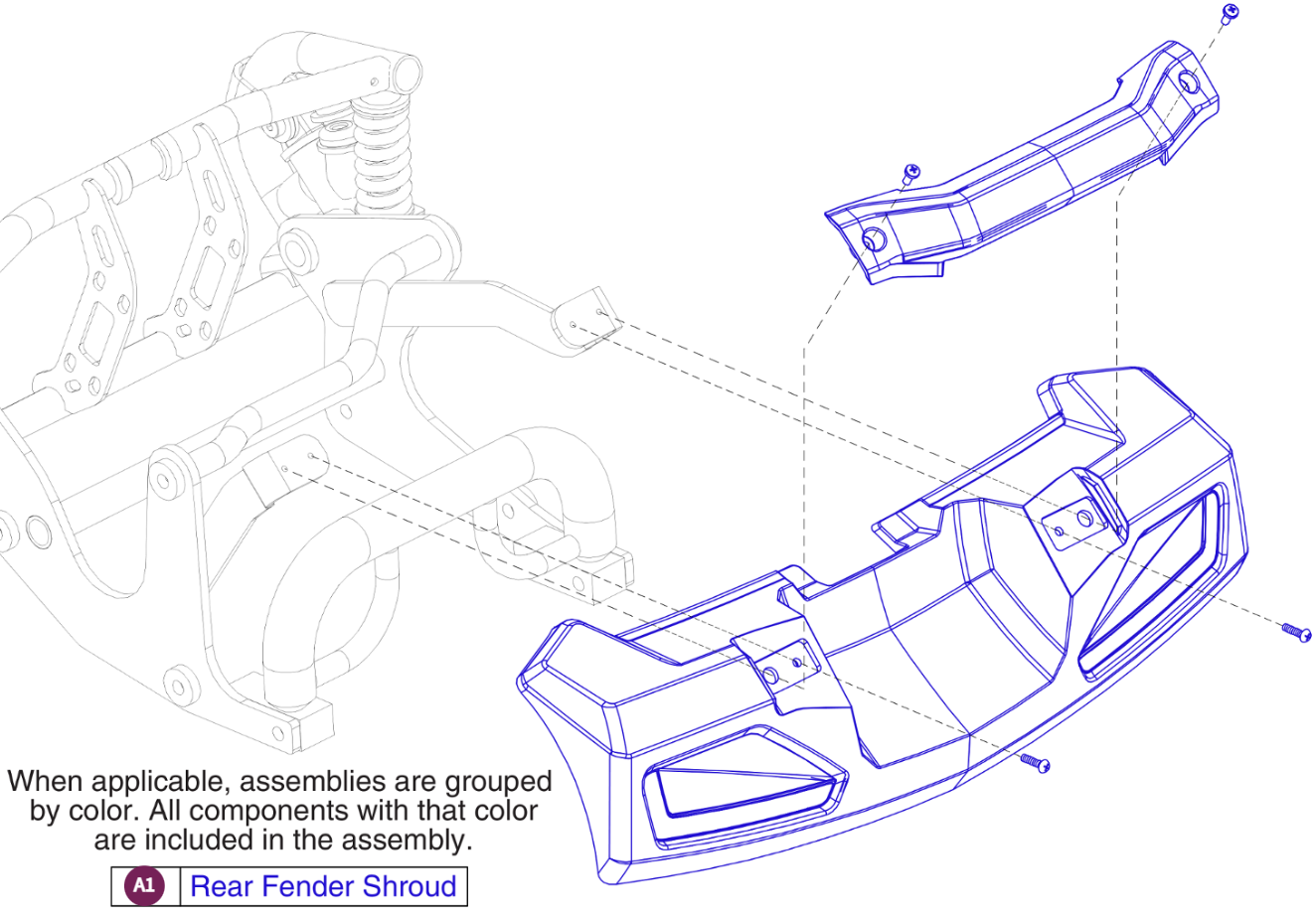 Rear Bumper, Jazzy ZTS