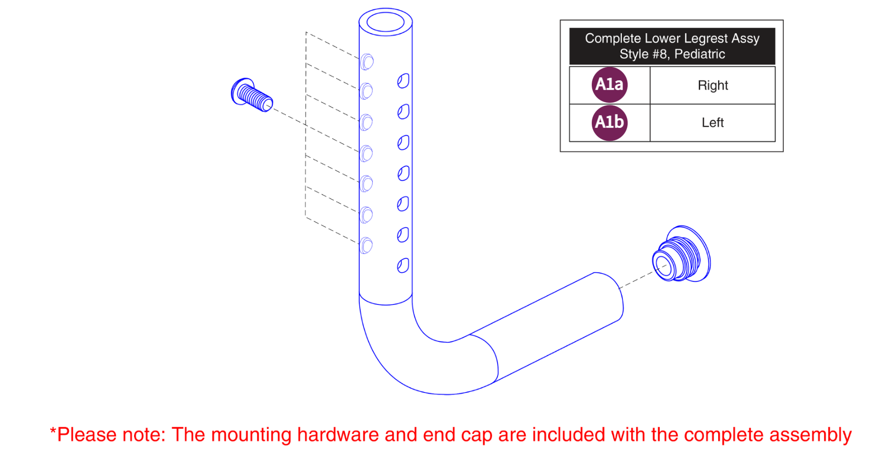 Pediatric Lower Ext. Style#8 Swing-away