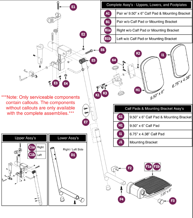 Style #12 ELR w/7.25" x 6" Footplate