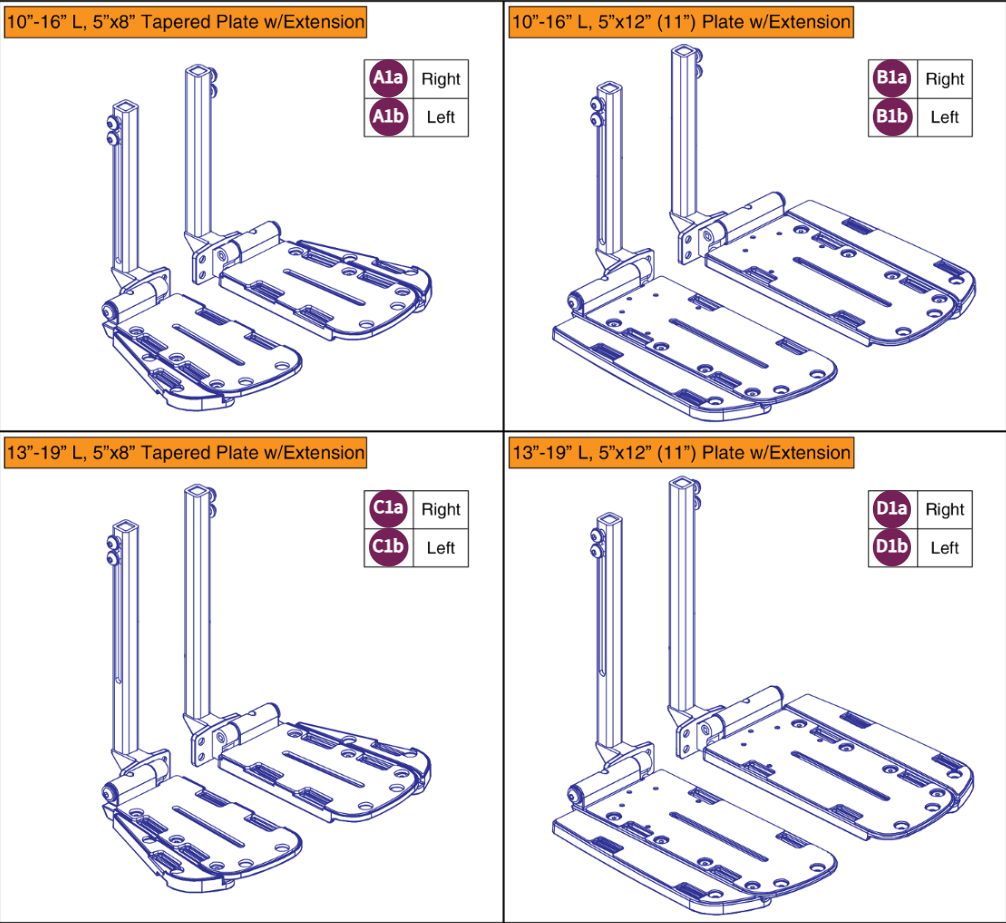 AFP Preconfigured Footplates w/Extensions