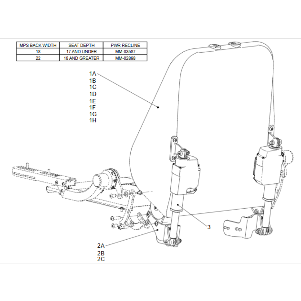 MPS PWR Rec ASP Flexi Arms