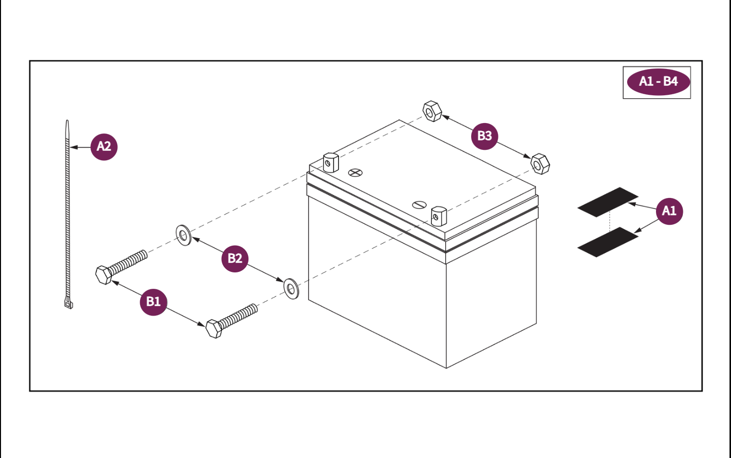 Universal, NF-22, GEL, Battery Assy