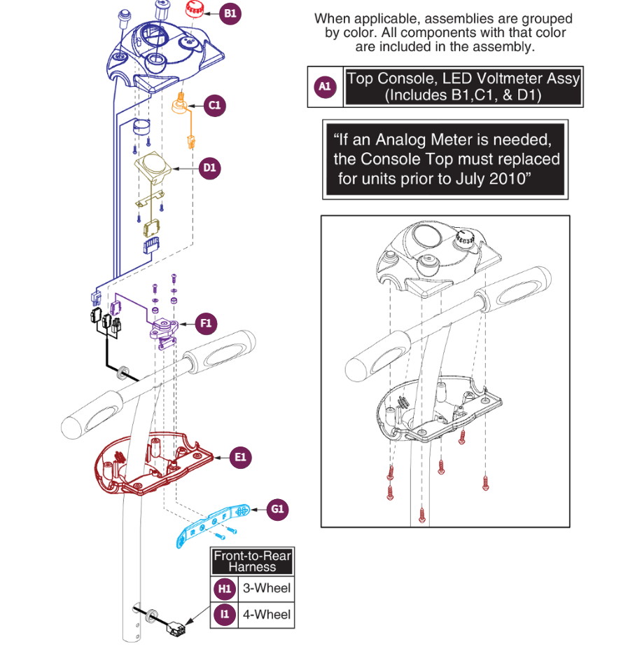 Console Assy, For S40X/S44X Models