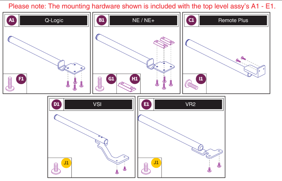 Fixed Joystick mounts, Quantum Joysticks