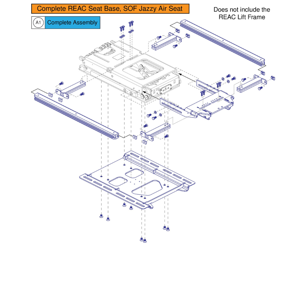 SOF iLevel Captains Seat Frame & Interface,Q6 Edge