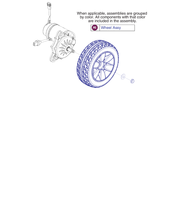 Wheely Assy Flat Free