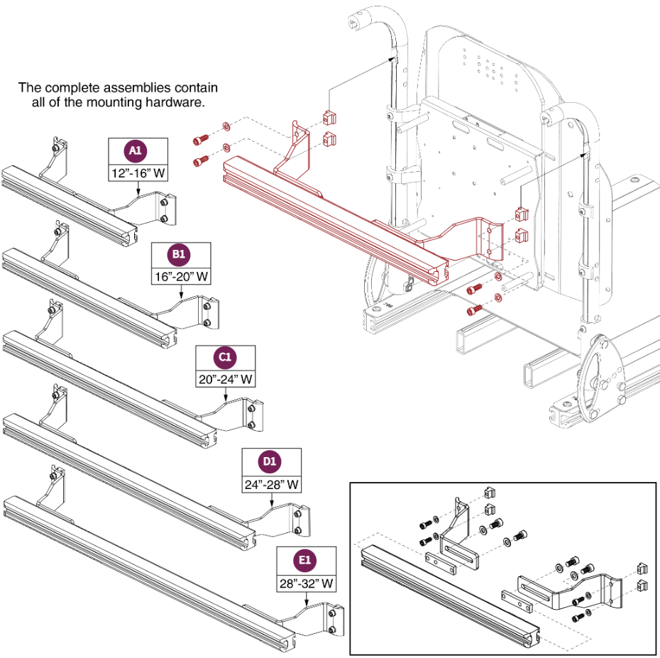 Accessory Bars, Back Canes