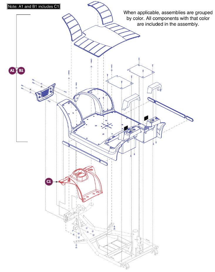 4 Wheel Front Body Shroud Assy, Victory 9.2