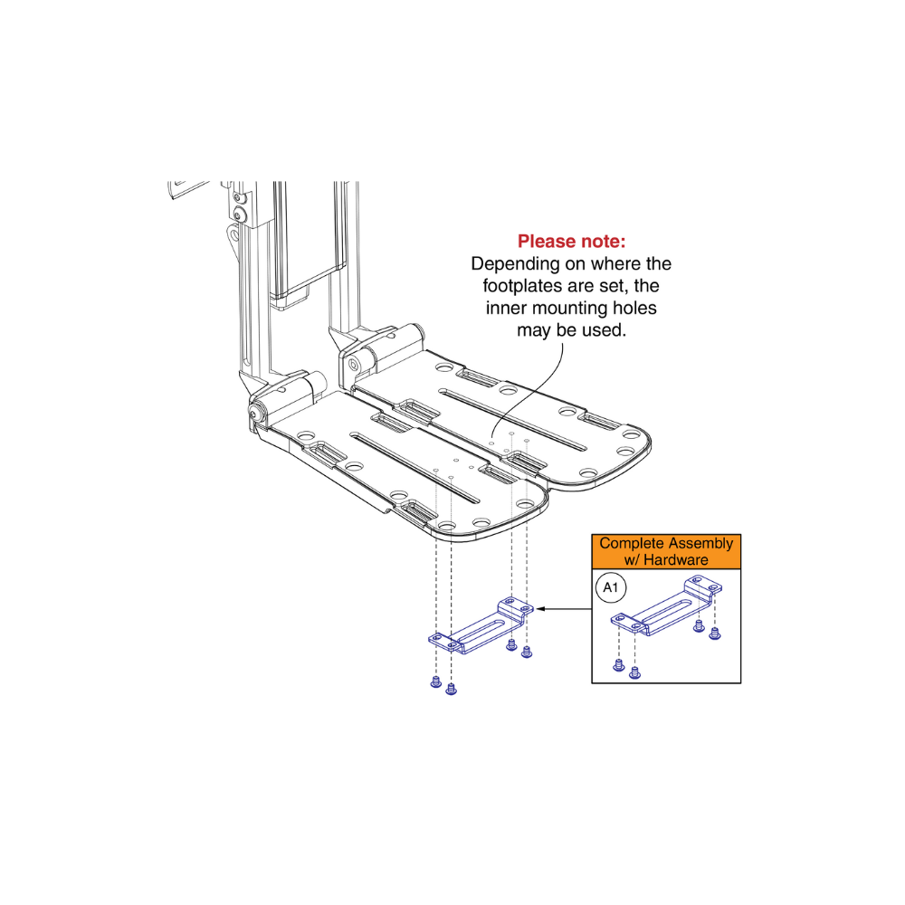 AFP/Centermount Footplate Connection Bracket