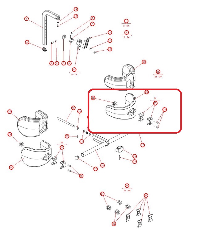 Kneestop Pad schematics