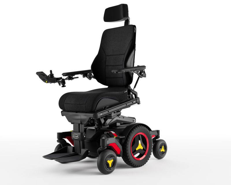 Wheelchair with Red Color Accents