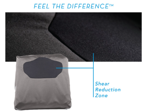 Seat Cushion GlideWear shear reduction zone pic
