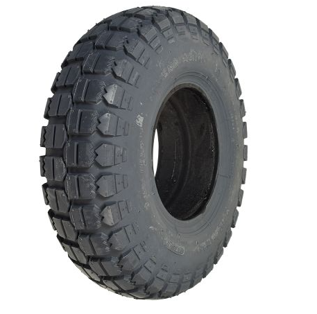 Drive Tire, Black, 14"x 4" Flat Free Knobby Tread image