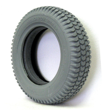 Drive Tire, Gray, 14"x 3"-Flat Free
