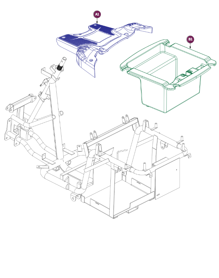 Main Deck Shroud/Tub Storage, BAJA Raptor 2,4WHEEL