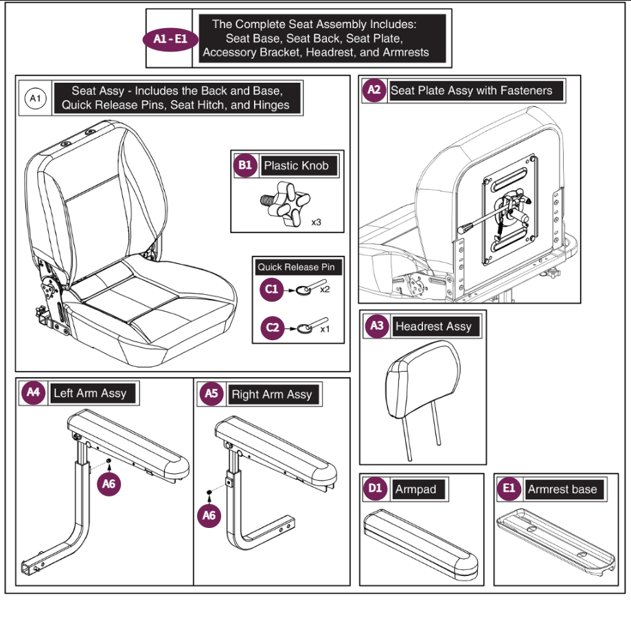 Black Vinyl, CRS, Hi-Back, 22"Wx18"-20"D