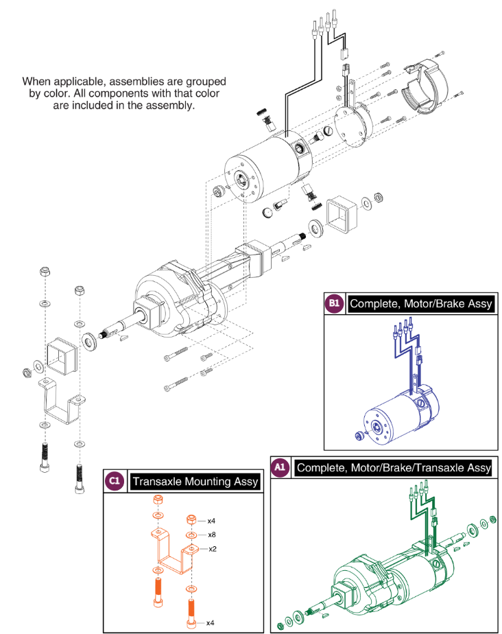 Drive Assembly, Victory LX Sport
