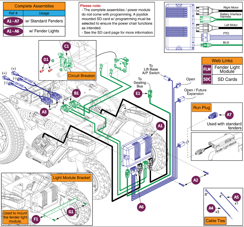 QL3 Base Electronics, TB4 Seat, 4Front 2