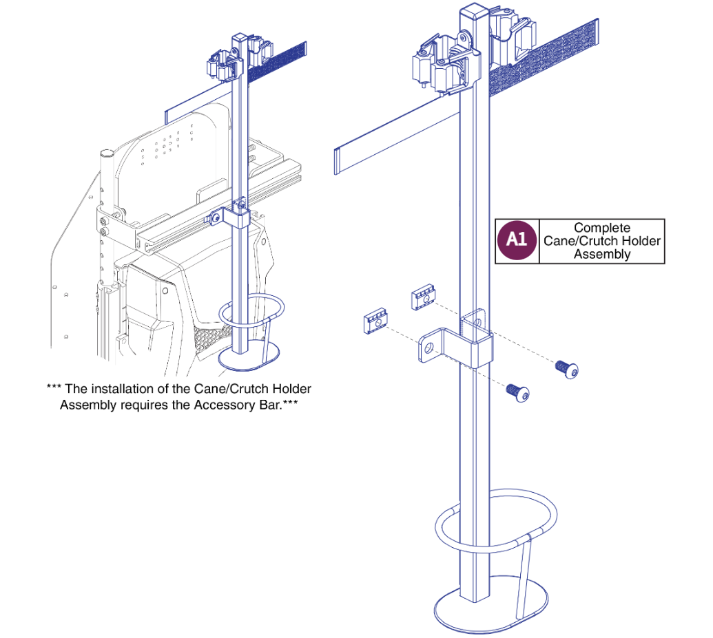 Cane / Crutch Holder, TB3
