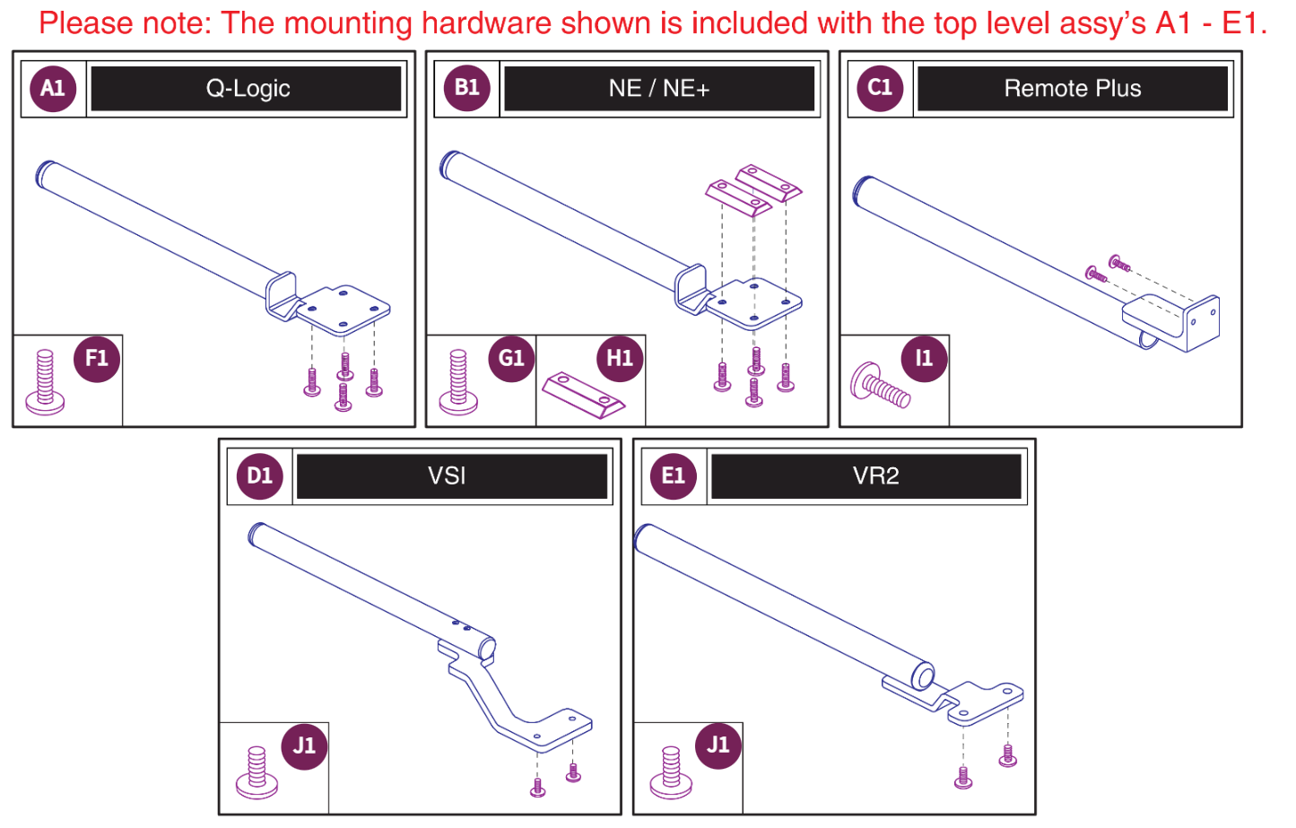 Fixed Joystick Mounts, Quantum Joysticks