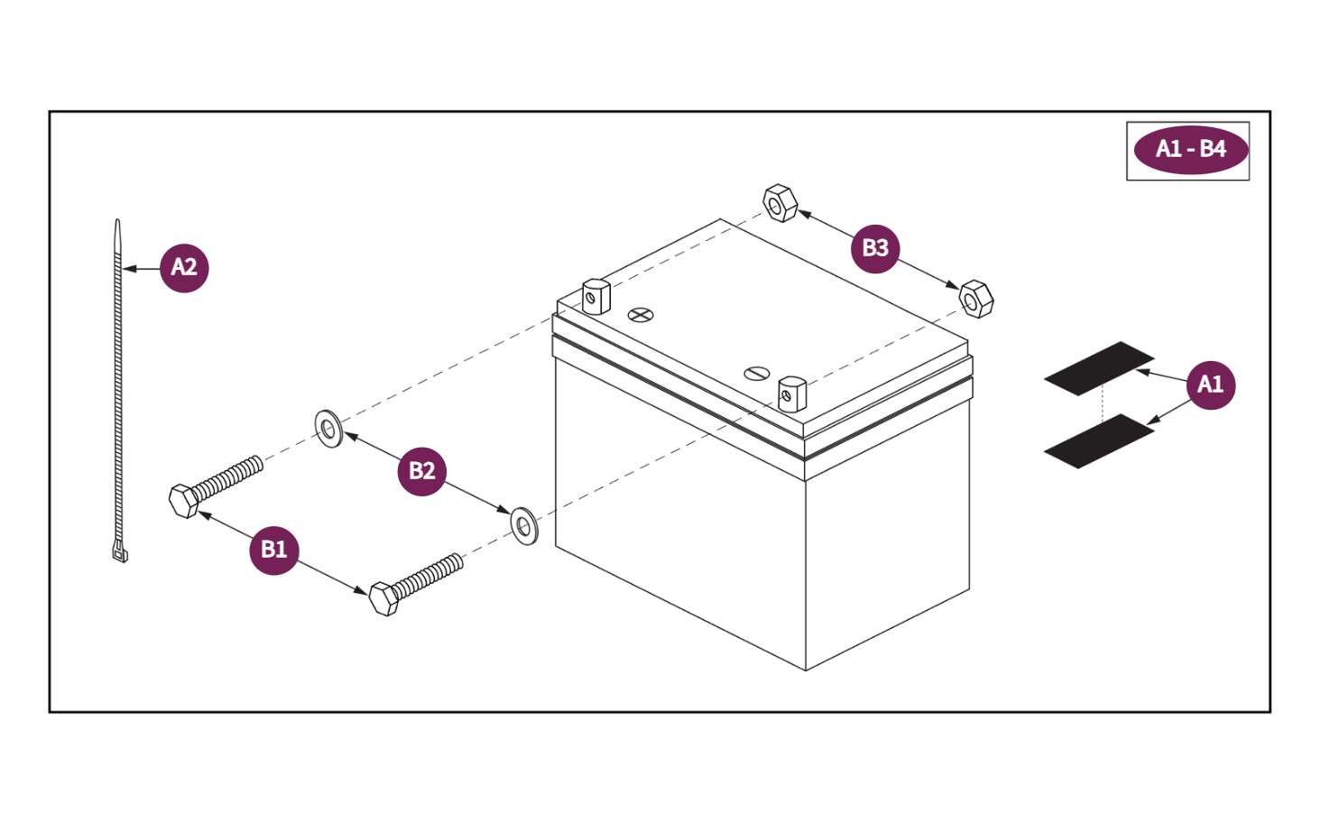Universal, NF-22,GEL, Battery Assy