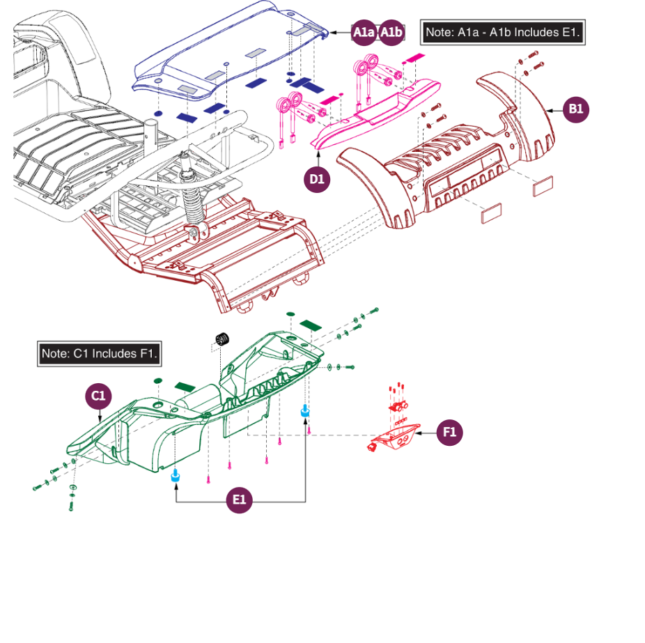 Rear Shroud with Lights