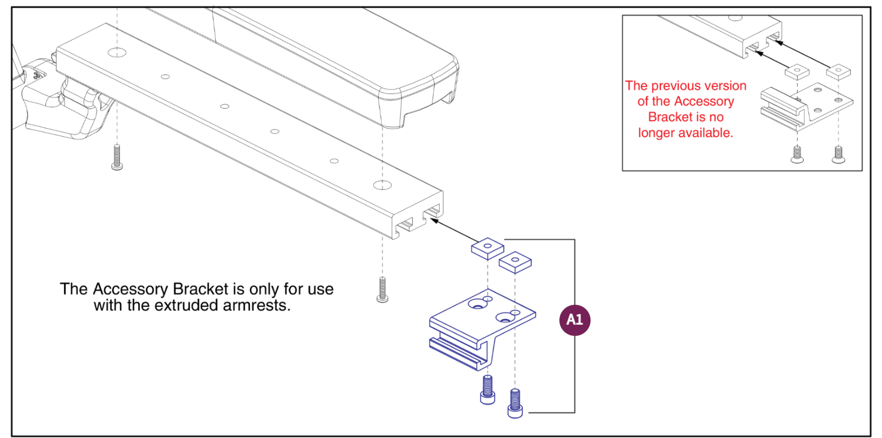 Armrest Accessory Mount,V3 FlipBack Arm,TB3