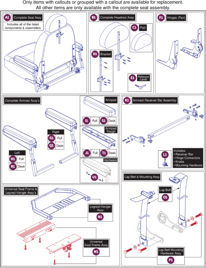 20"Wx18"-20"D FoldFlat Hi-Back,115° Ltd. Recl