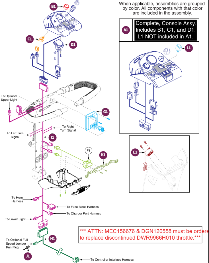 Models End In 1003 Or Prior(5-Wire Cte Throttle)