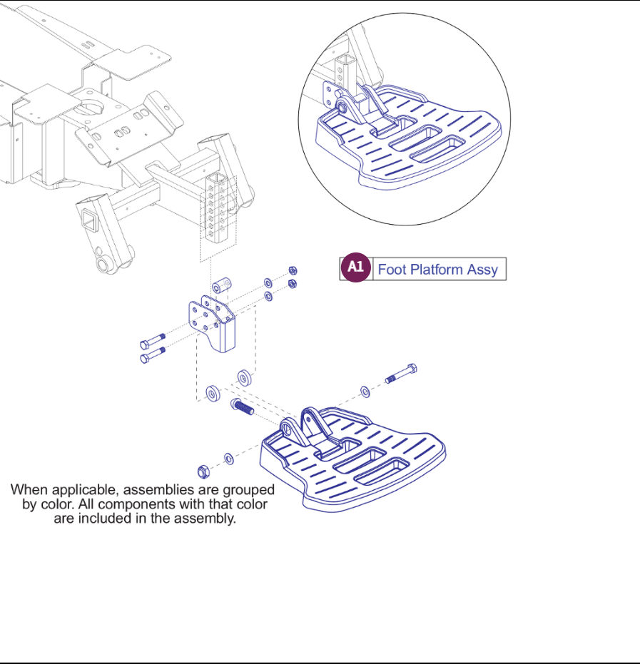 Foot Platform Assy, Select 6 Series