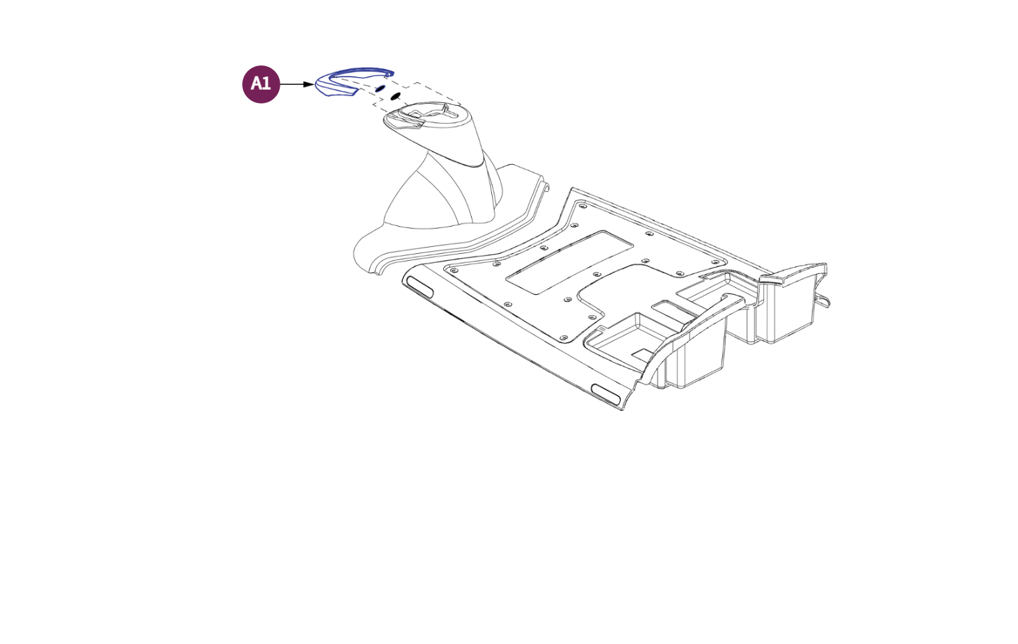 Frt Shrd Insert,3 Wheel V2,GoGo,Elite Travel Plus
