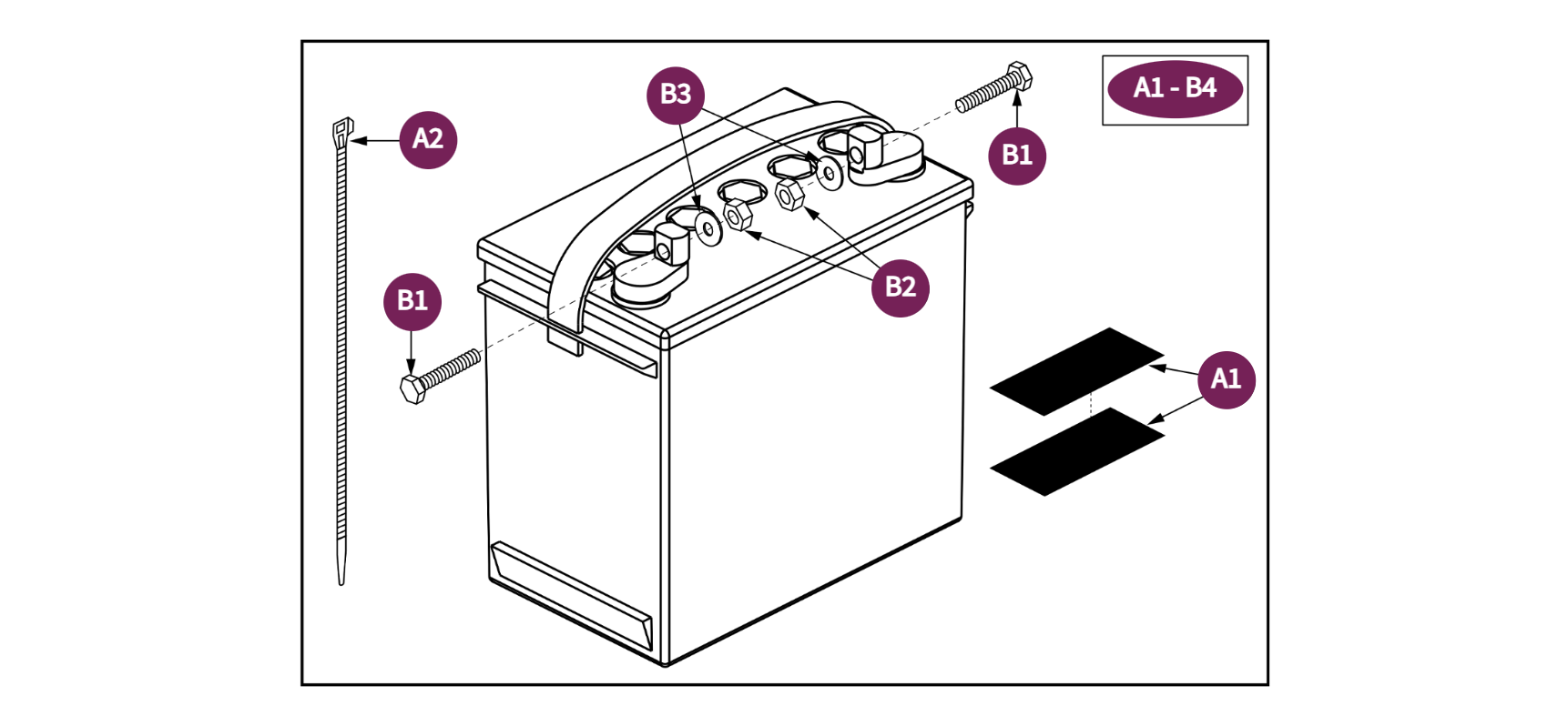 Universal, Group 24, Battery Assy