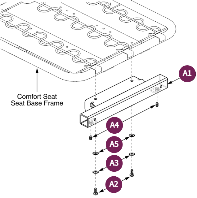 Comfort Seat-Bolt-on ELR Weldment