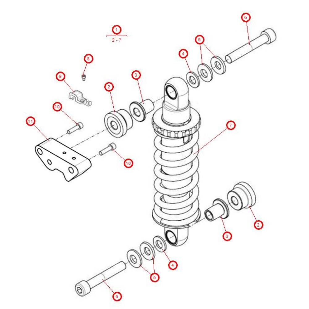 M1 Shock and Mounting