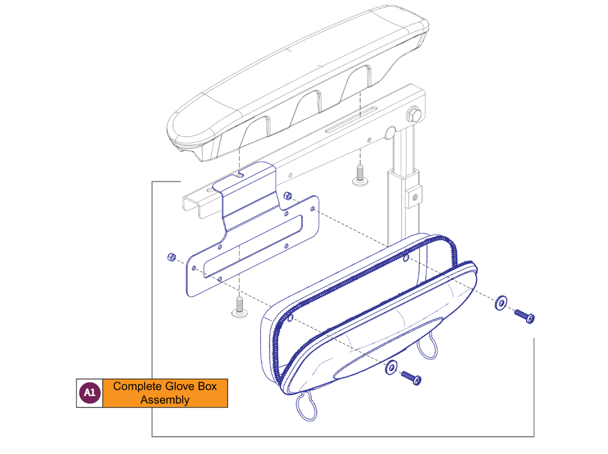 Glove Box, Q-Captain Arm Mounted