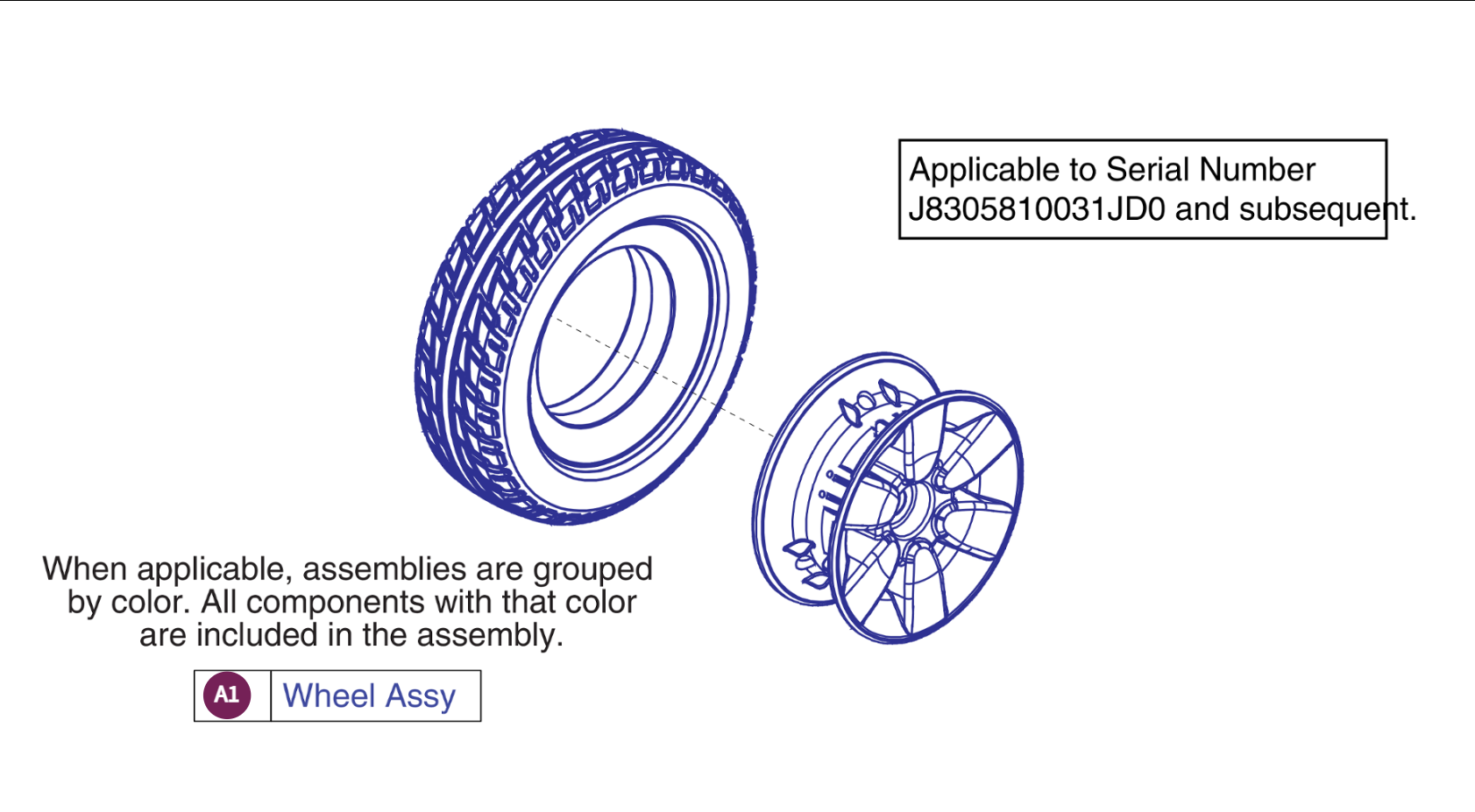 Wheel Assy - Flat-free, Gen 3
