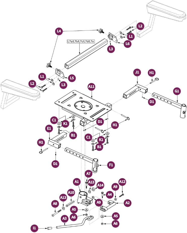 Friction Lock-DLX Contour, Front Riggings