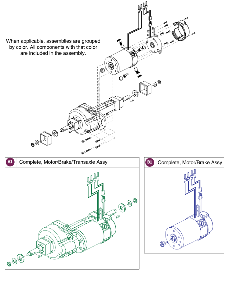 Feishen T2 Transaxle/Motor/Brake Assy