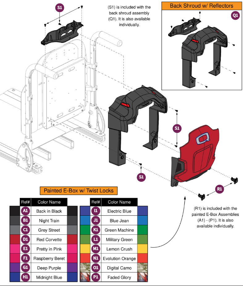 Electronics Box, Redesigned, for Back Canes