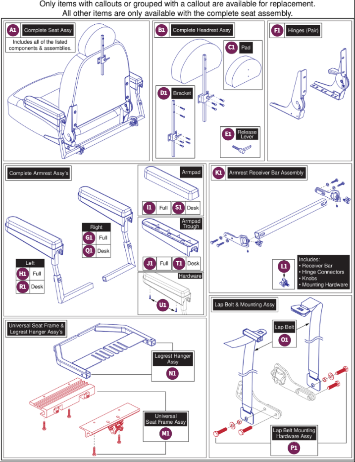 22"Wx20"-22"D FoldFlat Hi-Back,115° Ltd. Recl