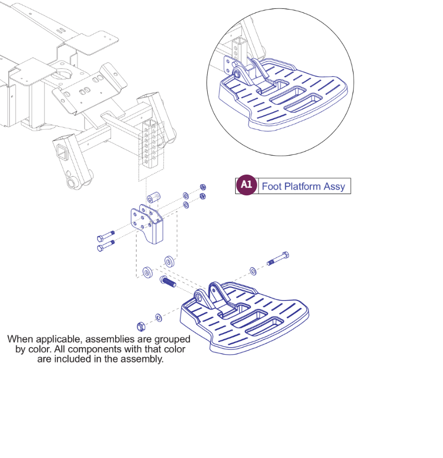 Foot Platform Assy, Select 6 Series