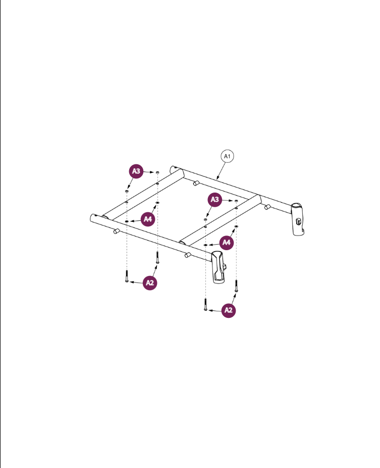 H-Frame-Recl Seat-H-Frame ELR SA Tap Pin x18W