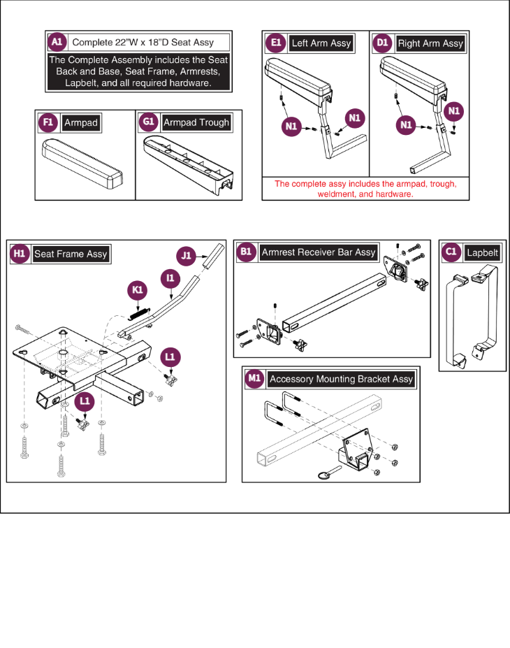 Black Vinyl Deluxe Contour Med Back 22"Wx18"D