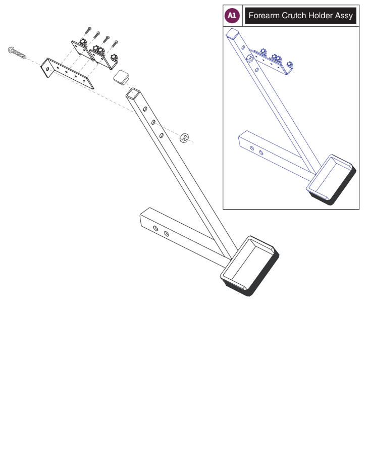 Forearm Crutch Holder