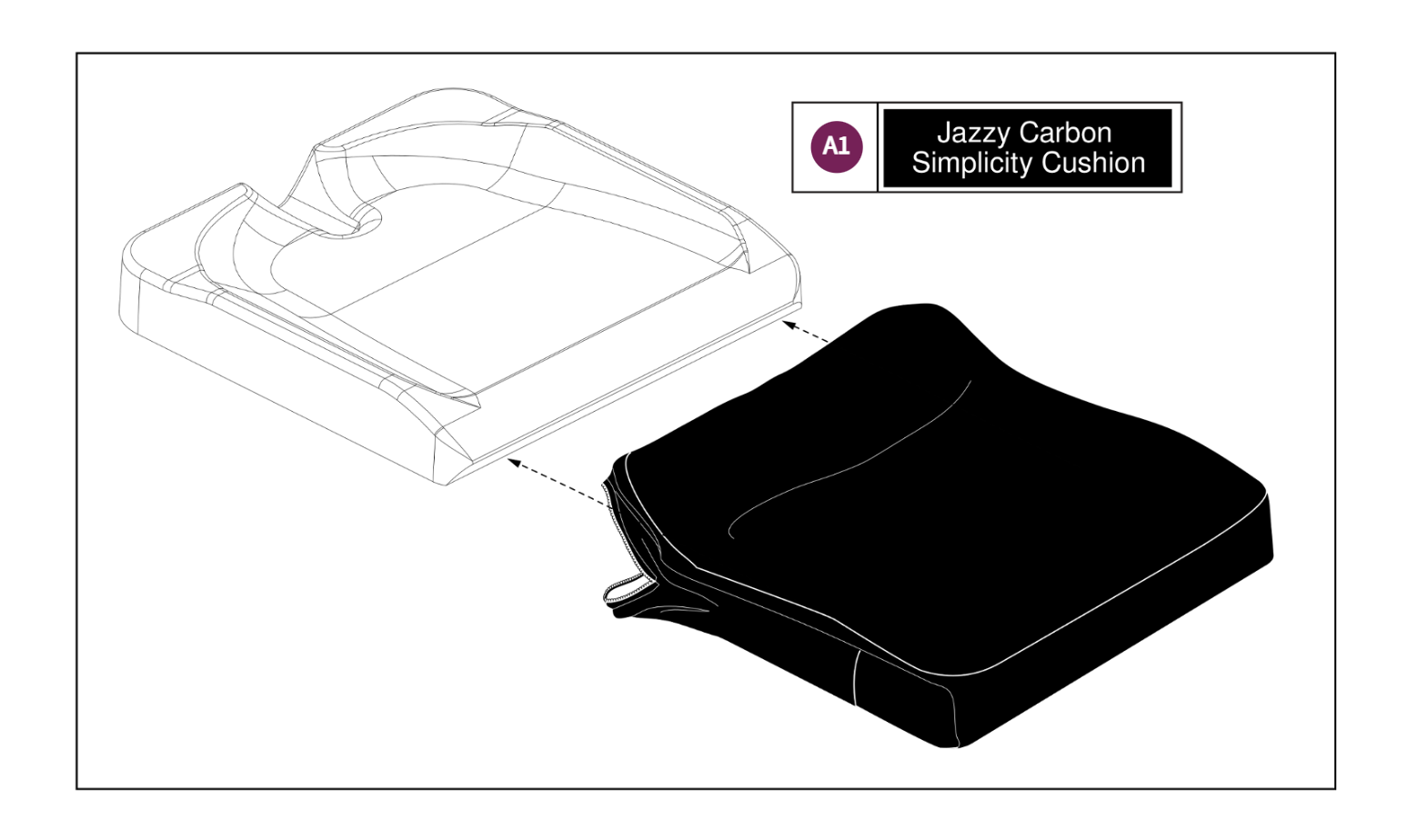 Simplicity Cushion, Jazzy Carbon