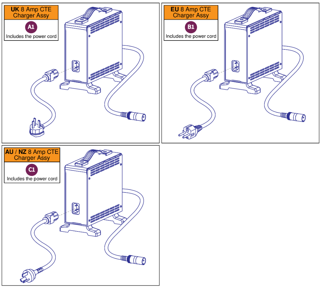 International 8 Amp CTE Chargers