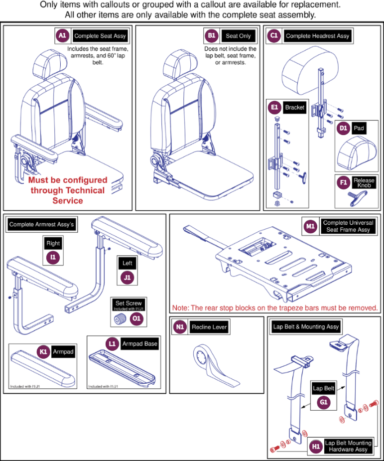 16"Wx16"-18"D Comf Seat,SolidSeatPan,Ltd. Recline