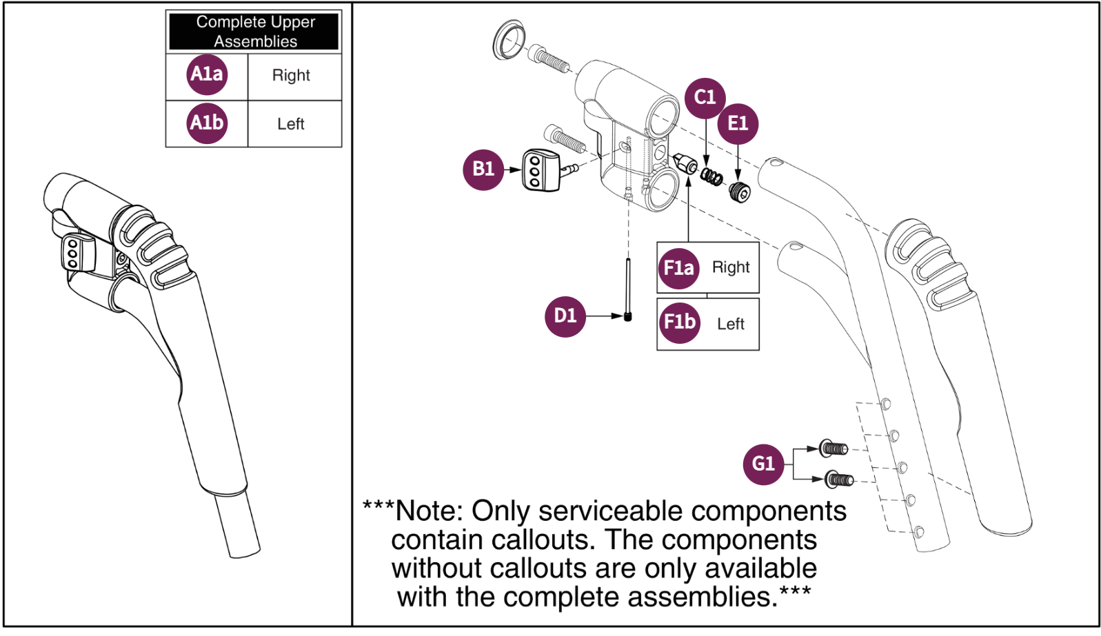 80° Style#8 Swing-away Straight Upper