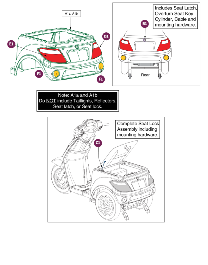 Rear Shroud Assy, Raptor